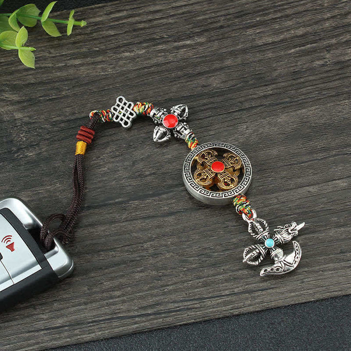 Decoración colgante para coche con poder espiritual del Tíbet Vajra
