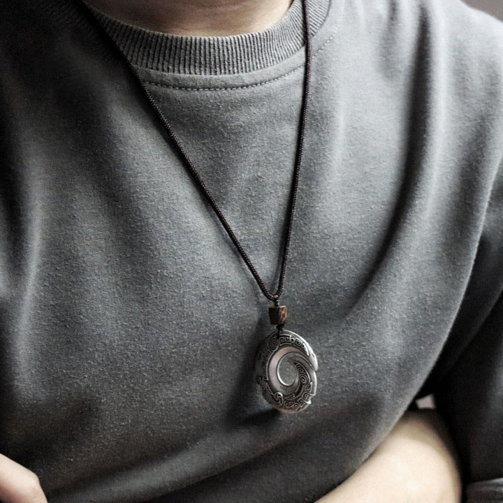 Buddha Stones la suerte mejora el diseño patrón cobre suerte collar colgante - image 3