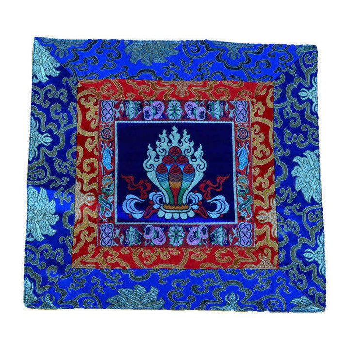 Oración Altar Mat Meditación Fuerza Nudo Sin Fin Vajra Man-Bcu Kalachakra Símbolos Auspiciosos