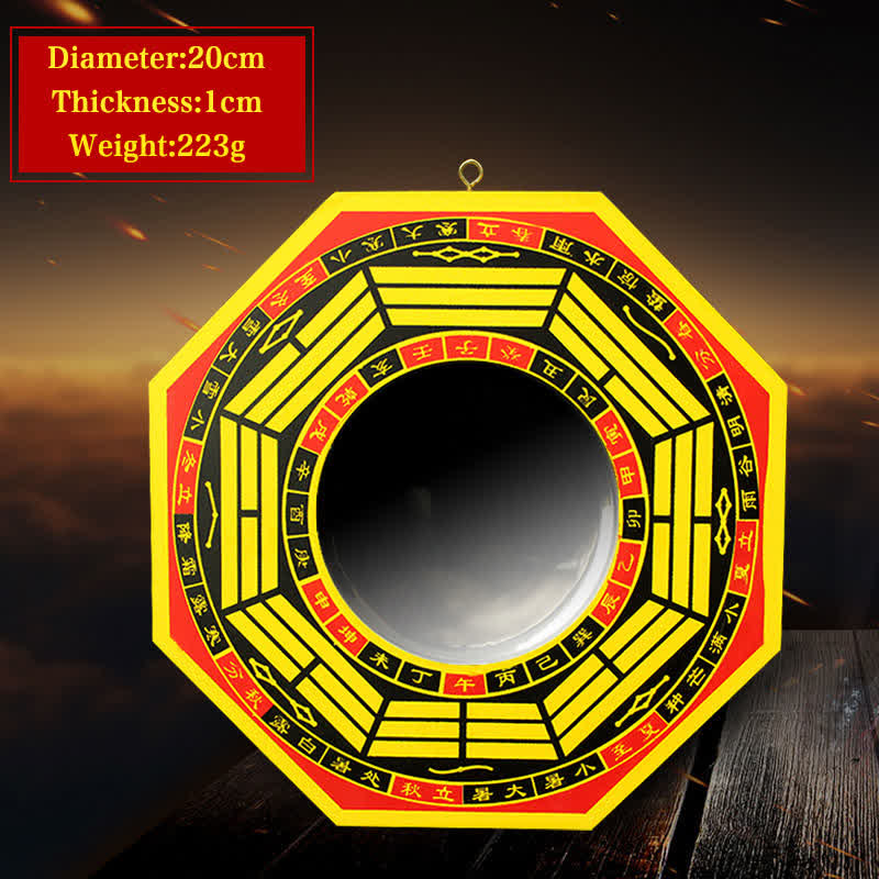Espejo de mapa de energía de sala de estar de equilibrio de mapa Bagua de Feng Shui