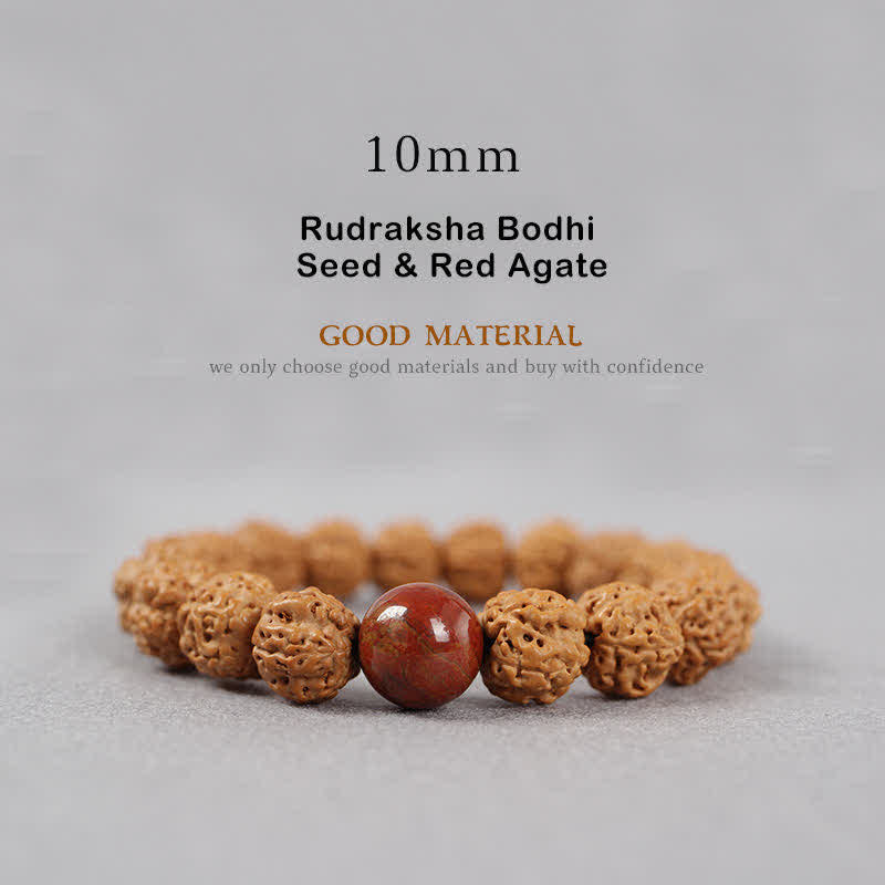Buddha Stones Tíbet Rudraksha Bodhi Semilla Dzi Cuenta Ámbar Turquesa Pulsera de Riqueza