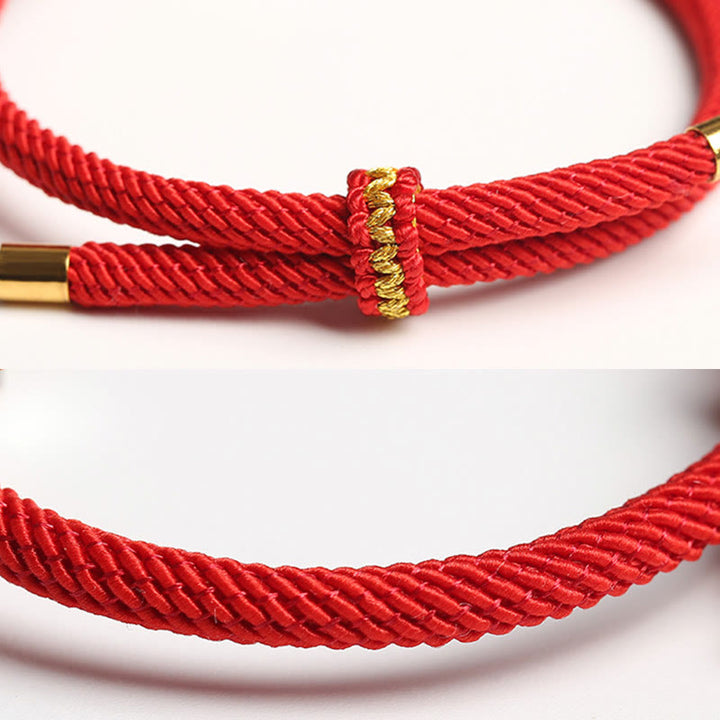 Pulsera para niños hecha a mano con Buddha Stones de plata de ley 999, zodíaco chino, Buda natal, cuerda roja, fuerza de la suerte