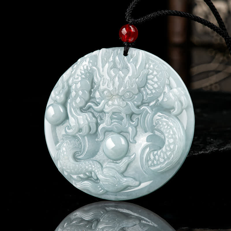 ❗❗❗Una venta flash: collar de cadena con amuleto de éxito de jade y dragón del zodíaco chino con Buddha Stones - image 2