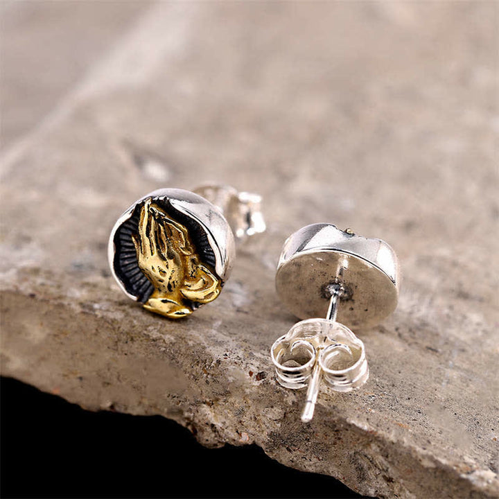 Pendientes de plata de ley 925 Namaste Igualdad - image 2
