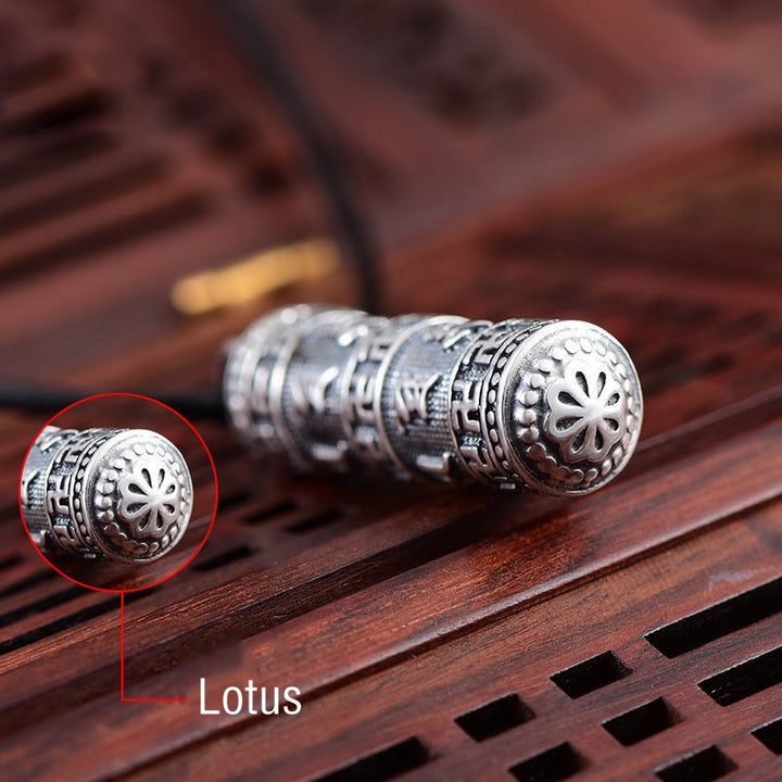 Buddha Stones tibetano Om Mani Padme Hum Buda esvástica suerte collar colgante