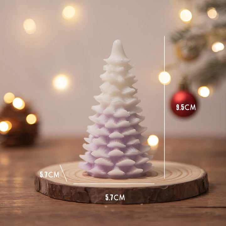 Regalo de vela de cera de soja perfumado árbol de Navidad para amigos de la familia