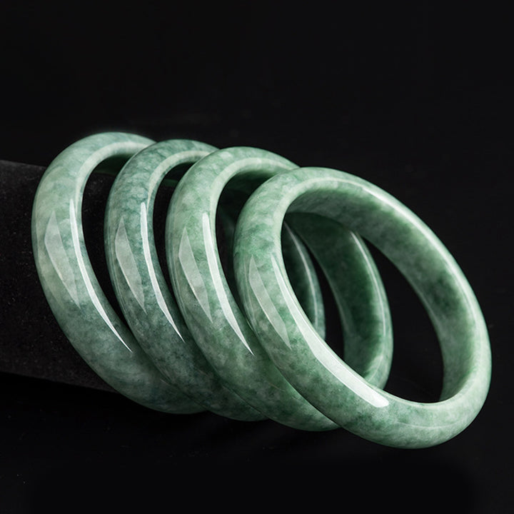 Pulsera de jade natural con Buddha Stones para la suerte y la riqueza
