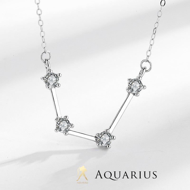 Colgante de plata de ley 925 con Buddha Stones , 12 constelaciones del zodíaco, astrología, bendición - Acuario - image 17