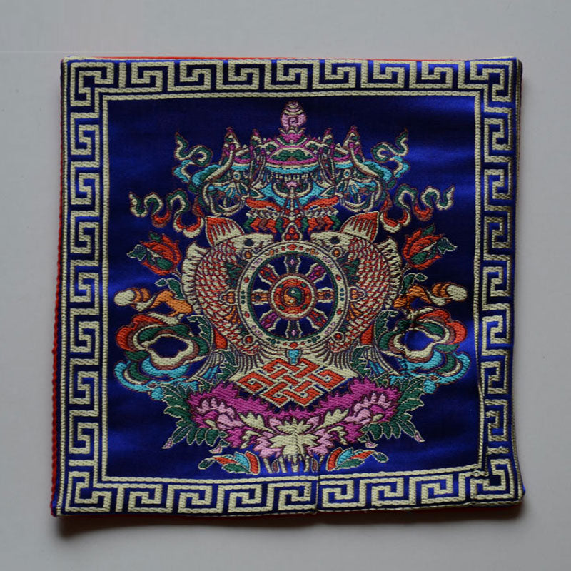 Buddha Stones Oración Alfombra De Altar Meditación Curativa Símbolos Propicios Vajra