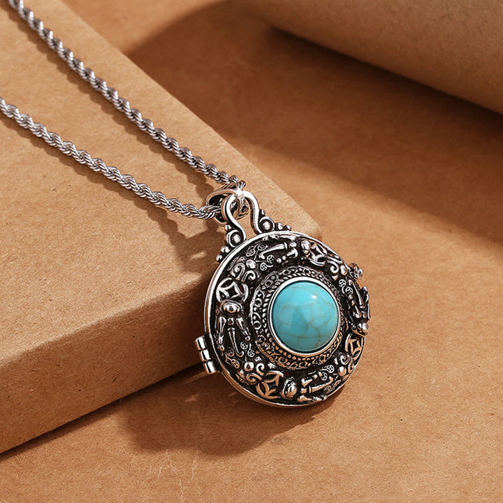 Collar de cobre de la suerte de Pi Xiu tibetano con Buddha Stones