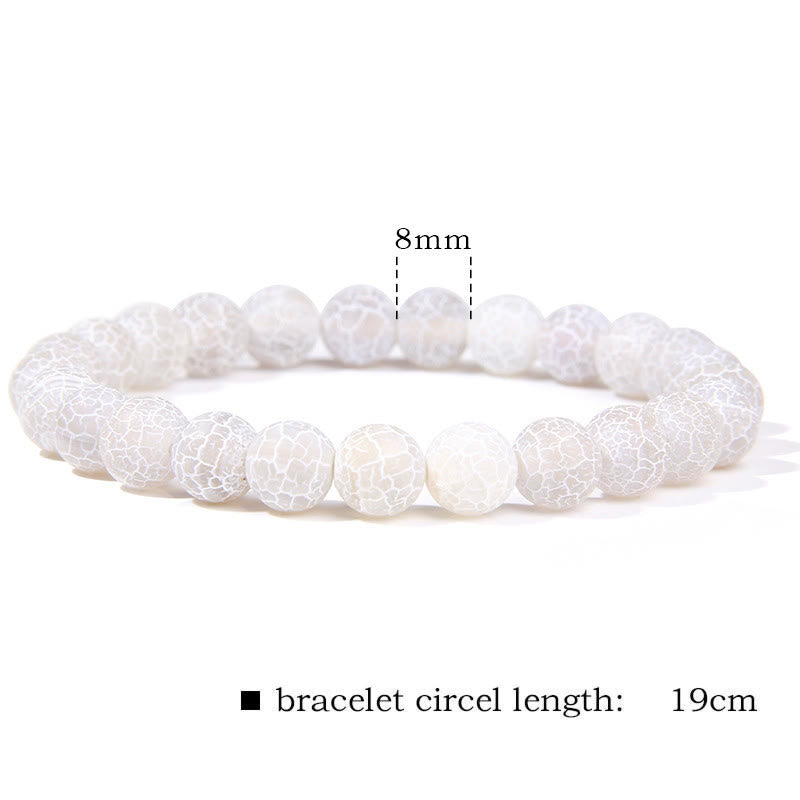 Pulsera con cuentas de equilibrio de cristal de piedra de ágata natural