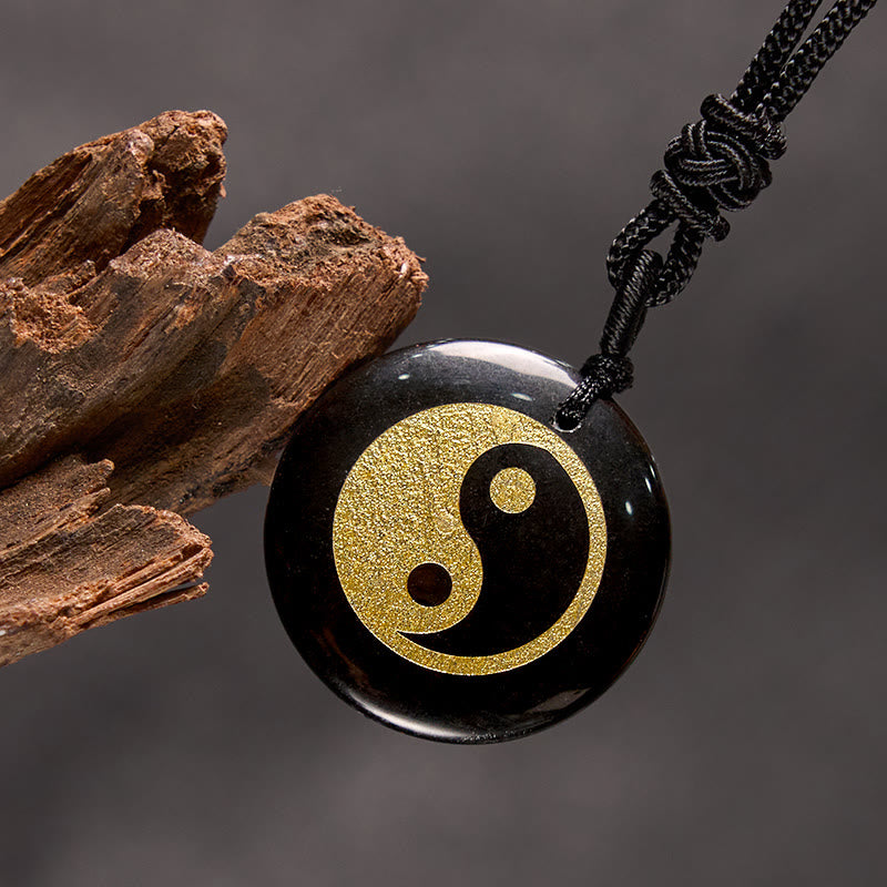 Buddha Stones, varios cristales, amatista, ojo de tigre, Aventurina verde, Yin Yang, collar espiritual, colgante