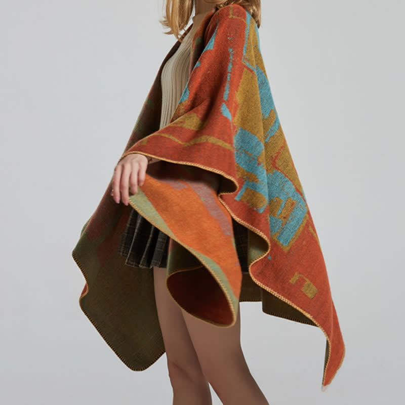 Bufanda tibetana de color naranja