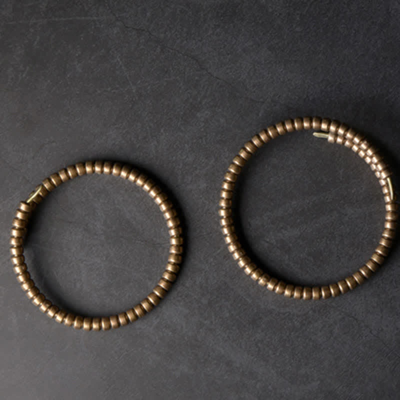Pulsera ajustable con equilibrio de cobre y diseño vintage de Buddha Stones