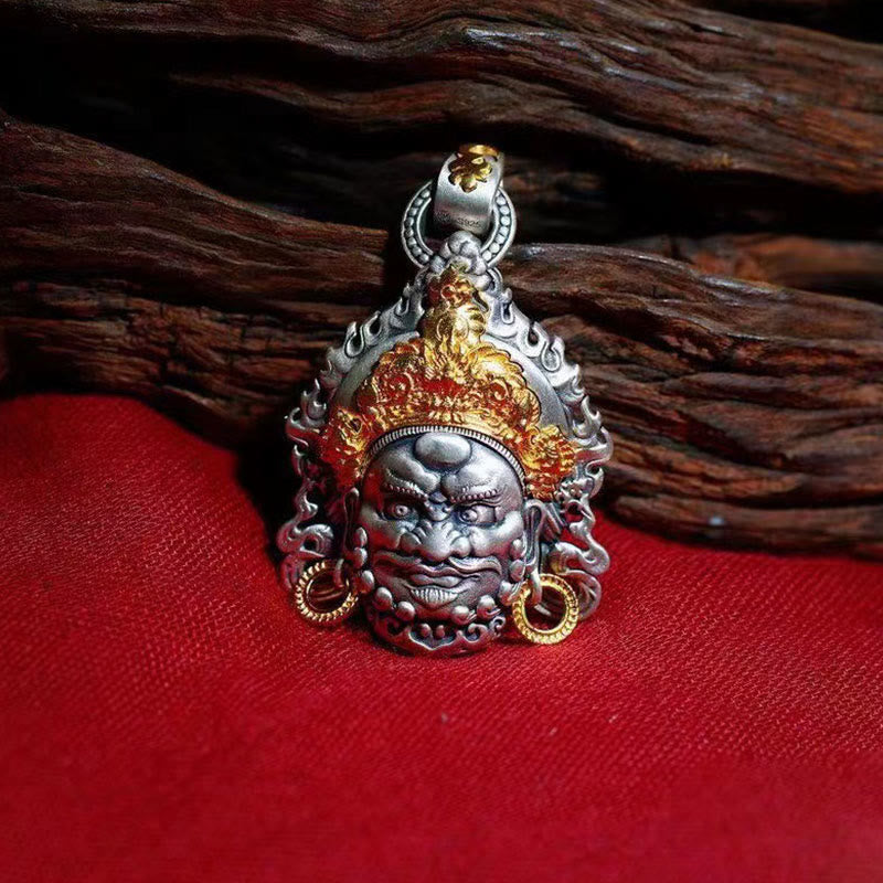 Buddha Stones amarillo dios de la riqueza amuleto cobre suerte collar colgante