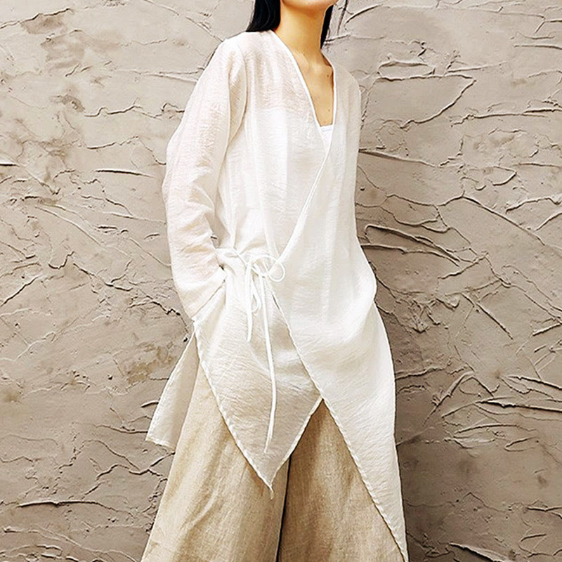 Buddha Stones Blanco Simple Patrón Beige Meditación Espiritual Zen Práctica Ropa de Yoga Ropa de Mujer - image 2