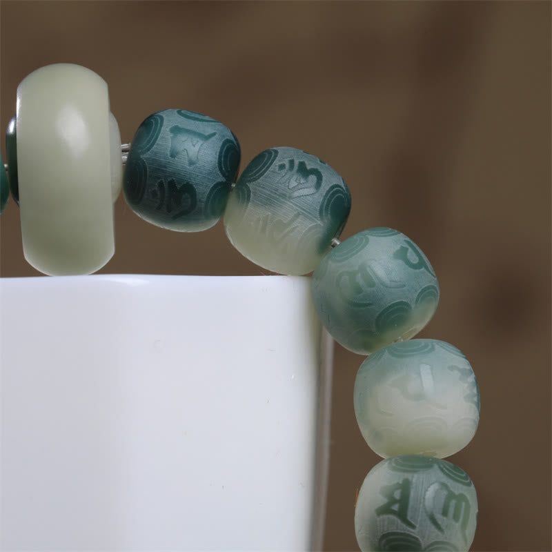 Buddha Stones , semillas Bodhi, Om Mani Padme Hum grabadas para mantener alejados los espíritus malignos