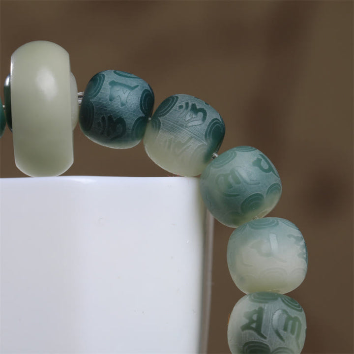 Buddha Stones , semillas Bodhi, Om Mani Padme Hum grabadas para mantener alejados los espíritus malignos