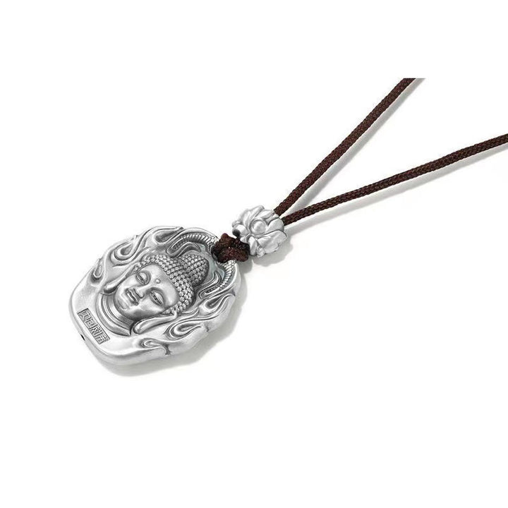 Buddha Stones del zodiaco chino, Buda natal Om Mani Padme Hum, colgante de collar de compasión de loto - image 8