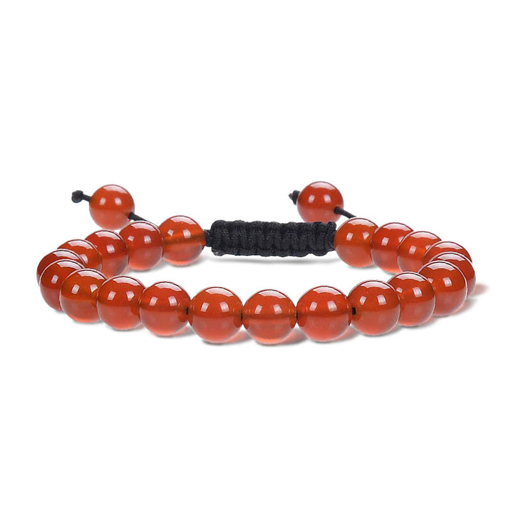 Pulsera de macramé ajustable unisex con cuentas de cristal de piedras preciosas de poder curativo natural de Buddha Stones