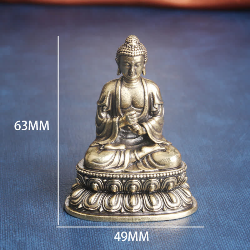 Estatua decorativa de cobre de la serenidad del Buda Tathagata