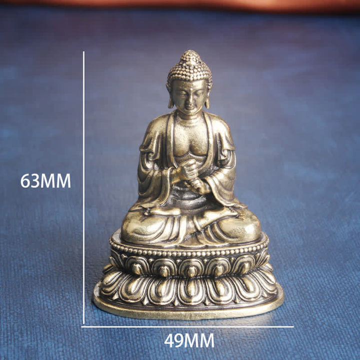 Estatua decorativa de cobre de la serenidad del Buda Tathagata