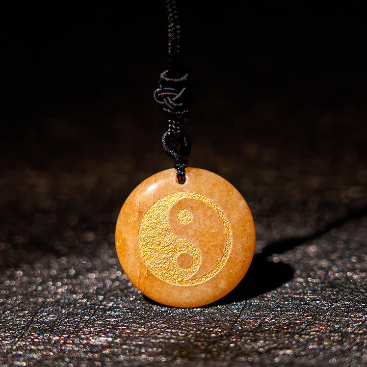 Buddha Stones, varios cristales, amatista, ojo de tigre, Aventurina verde, Yin Yang, collar espiritual, colgante