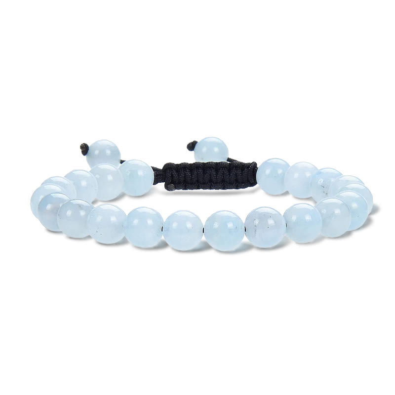 Pulsera de macramé ajustable unisex con cuentas de cristal de piedras preciosas de poder curativo natural de Buddha Stones