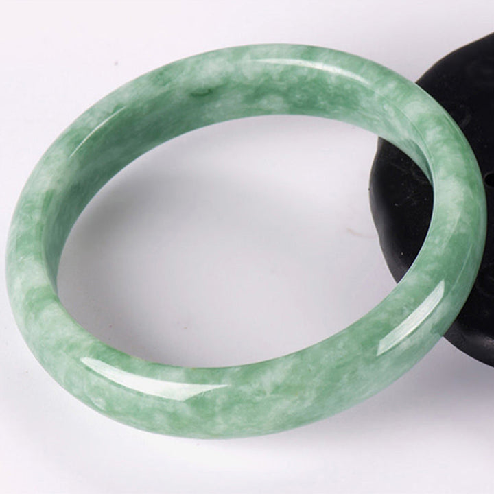 Pulsera de prosperidad de jade natural con Buddha Stones