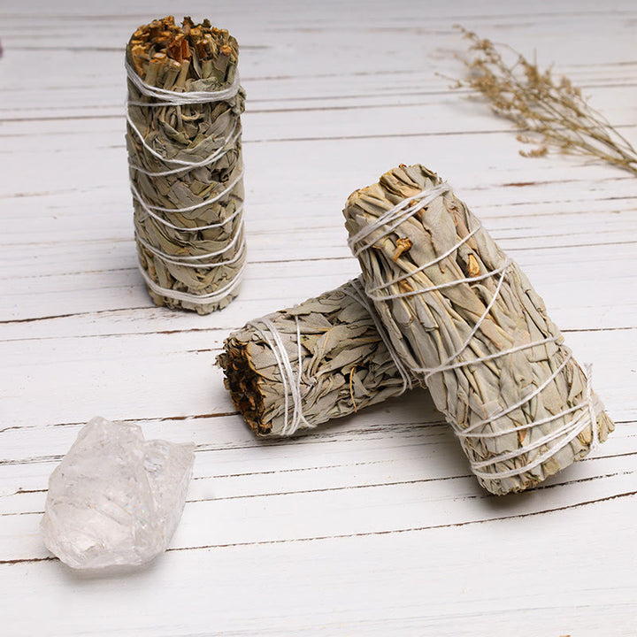Buddha Stones Smudge Stick para limpieza del hogar, incienso, curación, meditación y rituales de California Smudge Sticks