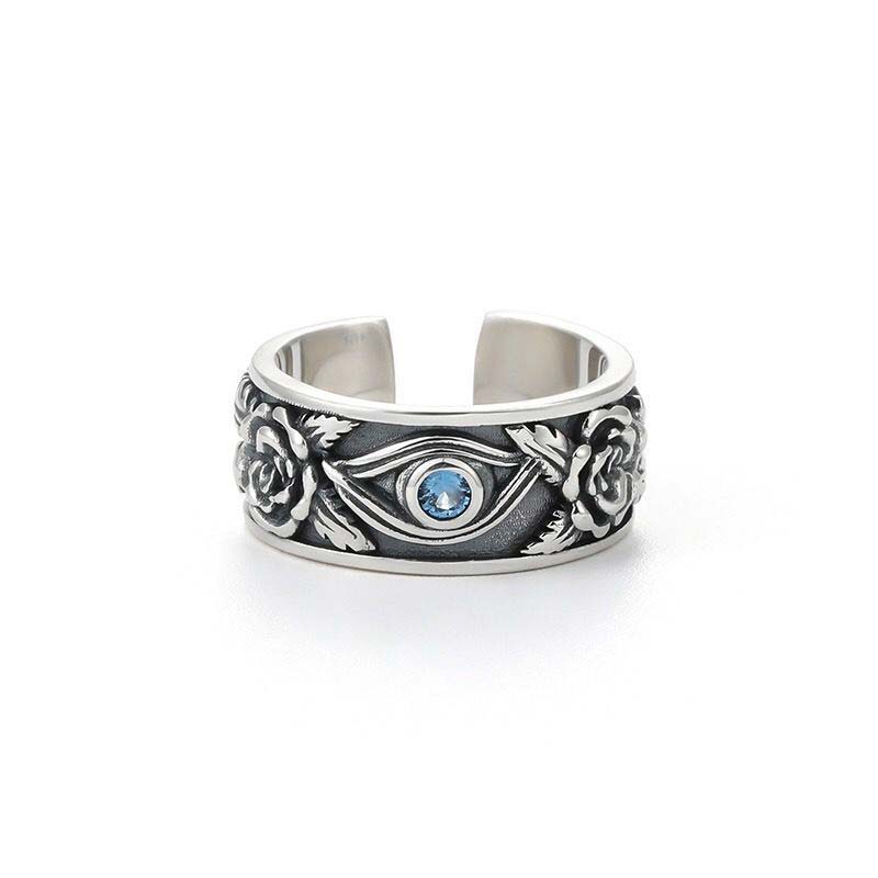 Anillo Ajustable De Protección De Cristal Ojo De Horus De Buddha Stones - image 5