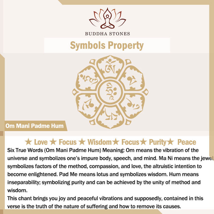 Llavero de paz con Buddha Stones tibetanas Om Mani Padme Hum Bodhi Seed