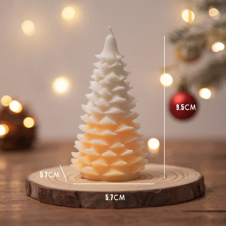 Regalo de vela de cera de soja perfumado árbol de Navidad para amigos de la familia