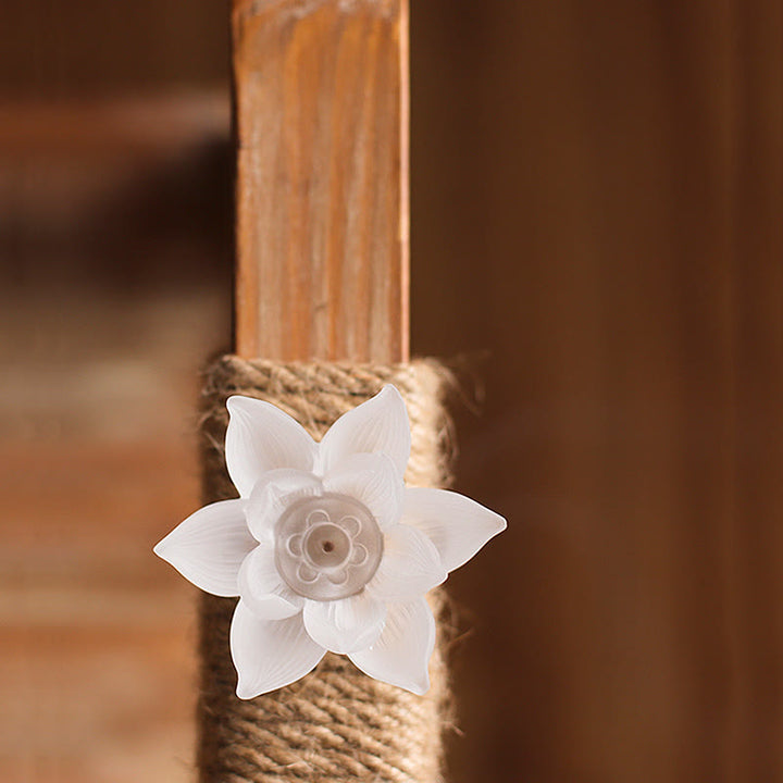 Quemador de incienso Mini Lotus Liuli Crystal Healing Meditation Stick - image 18