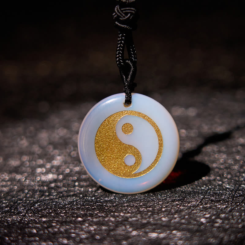 Buddha Stones, varios cristales, amatista, ojo de tigre, Aventurina verde, Yin Yang, collar espiritual, colgante