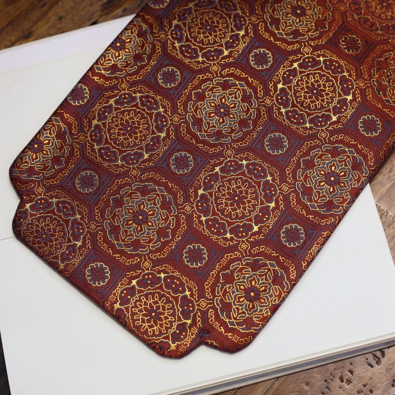 Posavasos para taza de té con diseño de brocado floral elegante