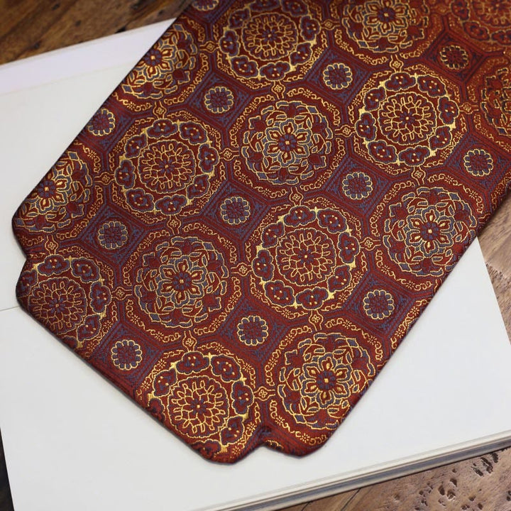Posavasos para taza de té con diseño de brocado floral elegante