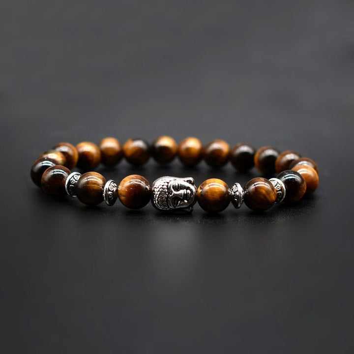 Pulsera curativa de amor con amatista y Buddha Stones