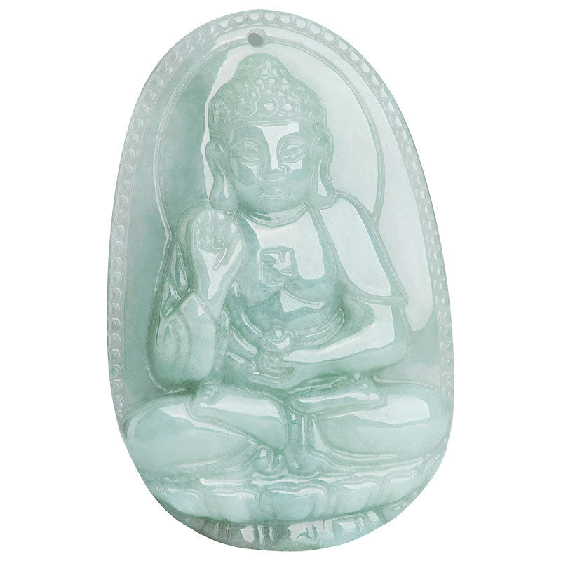 Buddha Stones Zodíaco Chino Buda Natal Jade Riqueza Prosperidad Collar Colgante - image 18
