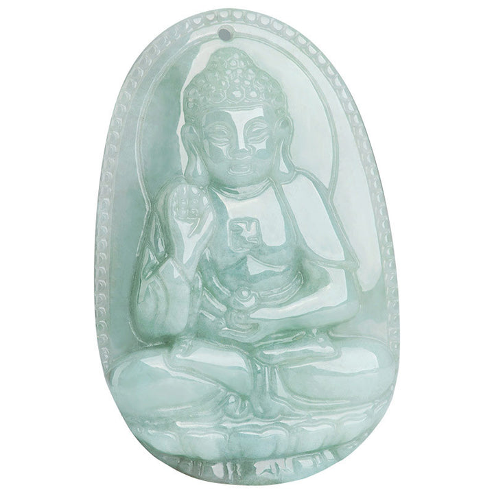 Buddha Stones Zodíaco Chino Buda Natal Jade Riqueza Prosperidad Collar Colgante - image 18