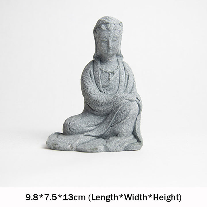 Buddha Stones Estatua de Avalokitesvara Bendición Decoración del hogar