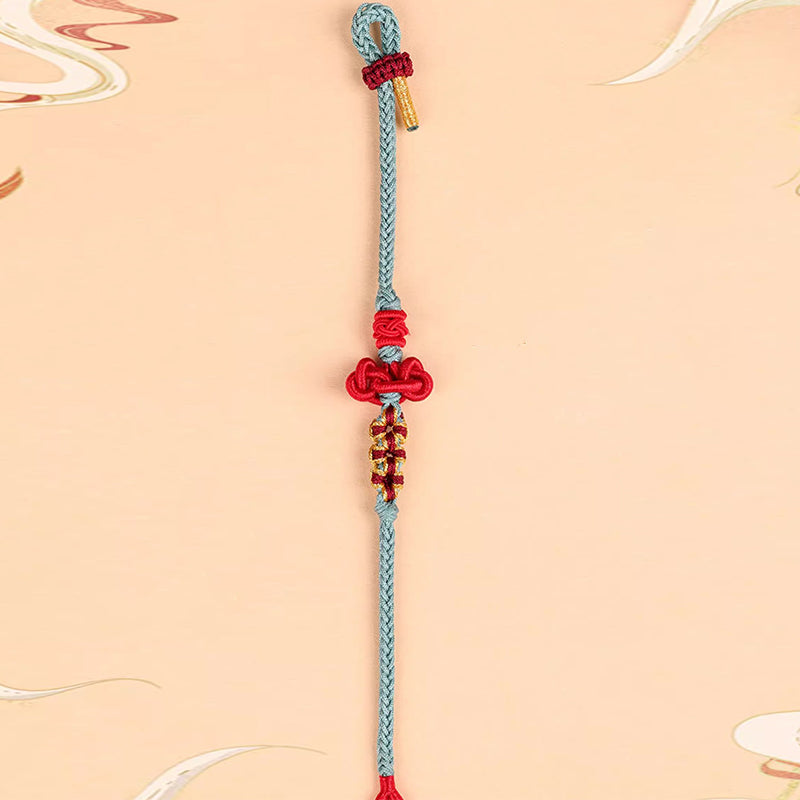 Pulsera de cuerda trenzada hecha a mano con Buddha Stones , nudo Wenchang, fuerza de la suerte