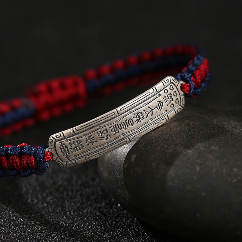 Pulsera de protección con amuleto de la paz de plata de ley 925 con Buddha Stones