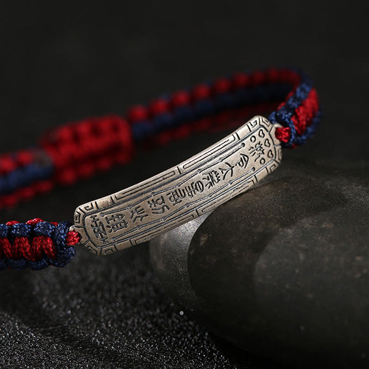 Pulsera de protección con amuleto de la paz de plata de ley 925 con Buddha Stones