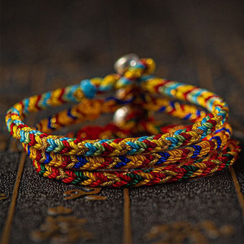 Buddha Stones &quot;Que seas buena fortuna y éxito&quot; Pulsera Suerte Multicolor