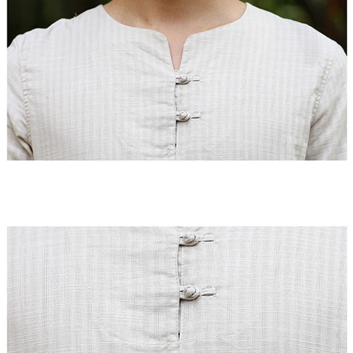 Conjunto de uniforme para hombre, ropa de práctica Zen espiritual, meditación , Buddha Stones