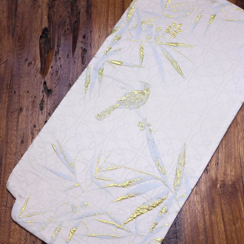 Posavasos para taza de té con diseño de brocado floral elegante
