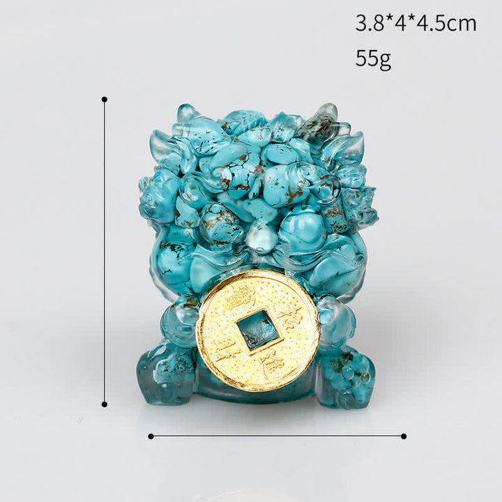 Buddha Stones hechas a mano, moneda de oro PiXiu, cristal Fengshui, energía, fortuna, decoración del hogar - image 24