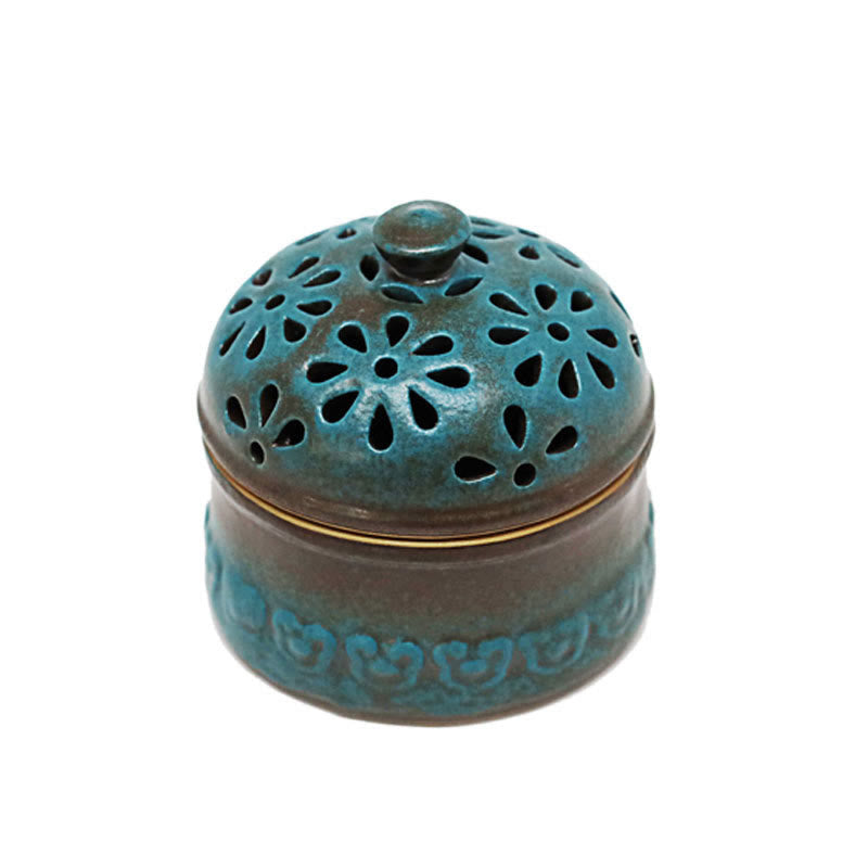 Quemador de incienso pequeño de cerámica para meditación espiritual, Mini Buddha Stones , decoración
