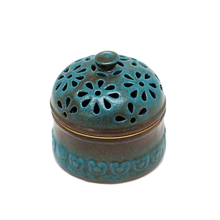 Quemador de incienso pequeño de cerámica para meditación espiritual, Mini Buddha Stones , decoración